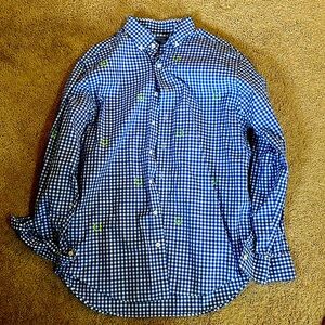 Vineyard Vines Kentucky Derby Long Sleeve Dress Shirt